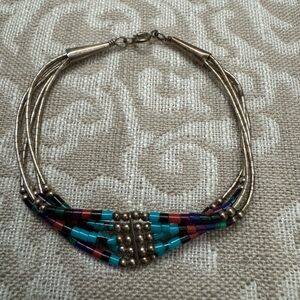 Beautiful Vintage Native American Liquid Sterling Silver Bracelet